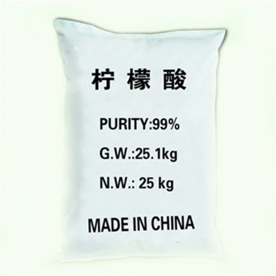 25 kg de ingredientes para sacos grandes a granel OEM Obm marca própria aditivos alimentares de ácido cítrico em pó planta na China